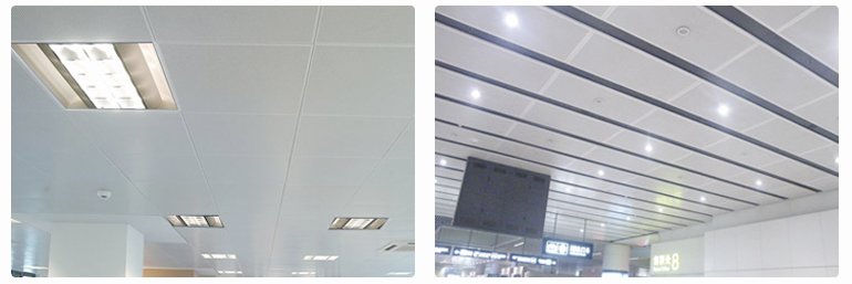 Clip In Fireproof Ceiling Tiles Perforated Ceiling Panel For