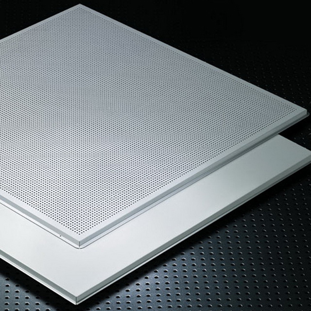 585*585 595*595 Metal Commercial False Ceiling Tiles Systems