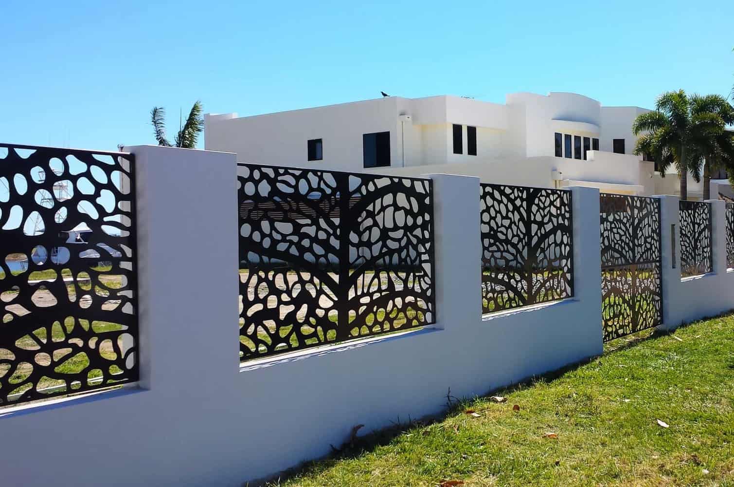 Customized Aluminum Laser Cut Fence Panel Decorative Garden Fencing Panels