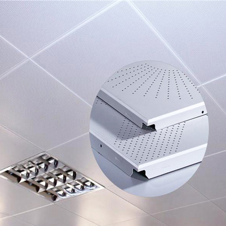 585*585 Aluminum Lay in Fireproof Metal Ceiling Material for Basement