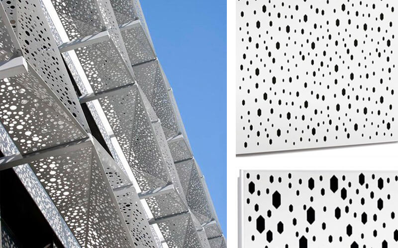 2018 new ceiling solution launch - Aluminum clip in ceiling with hexagonal perforation